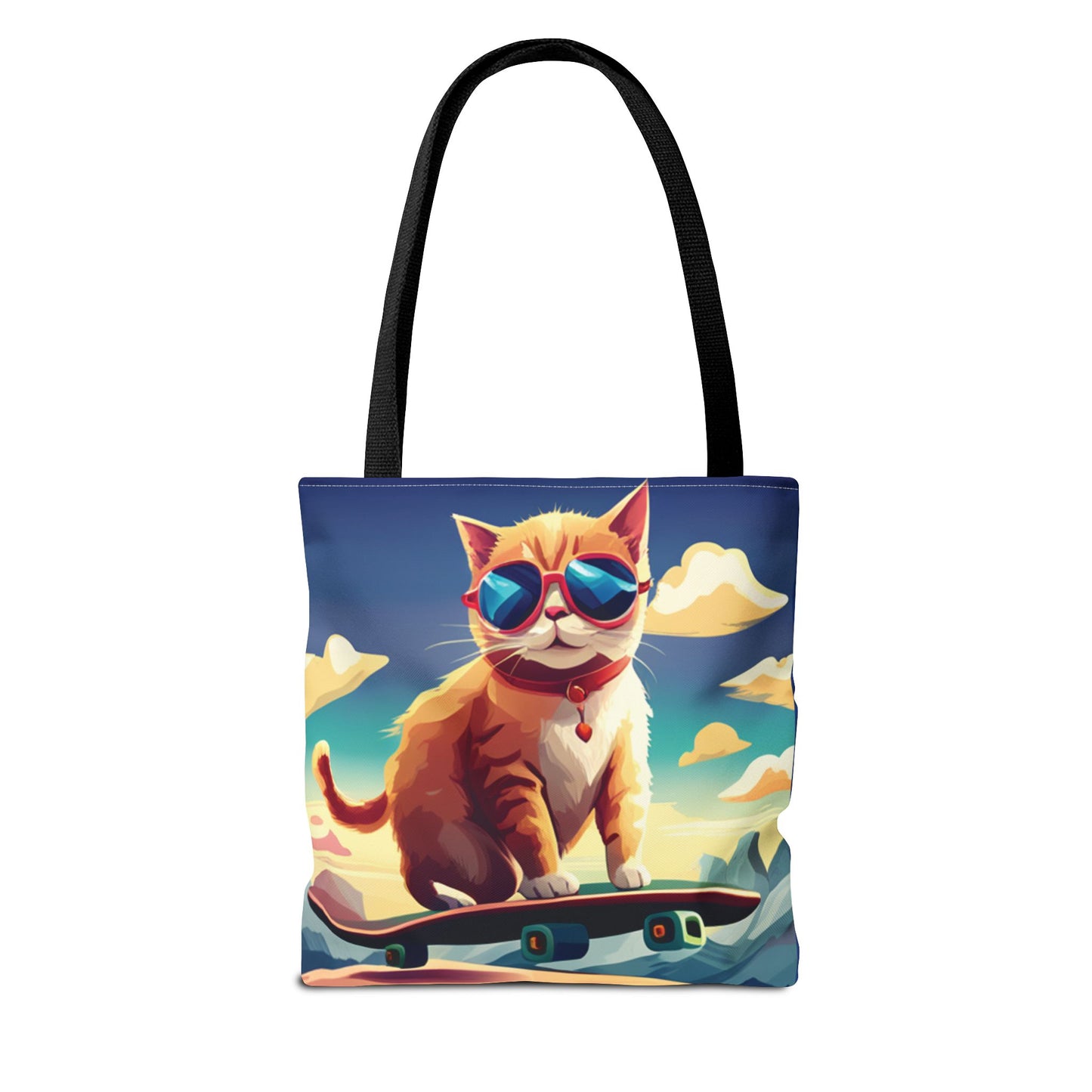 Everything Tote - cat on skateboard