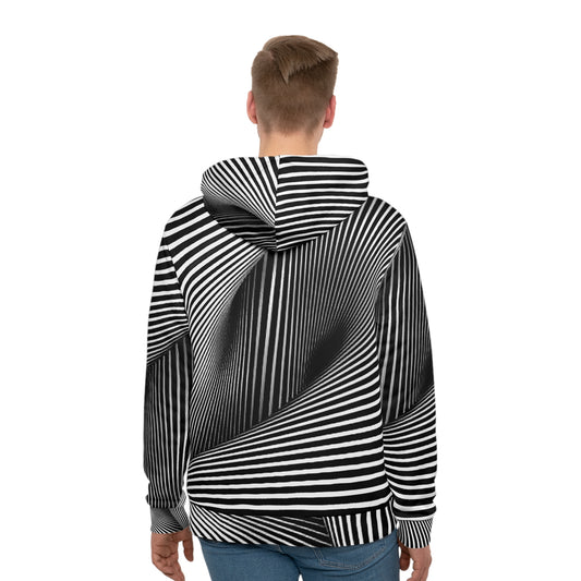 Hoodie with BW Optical Illusion