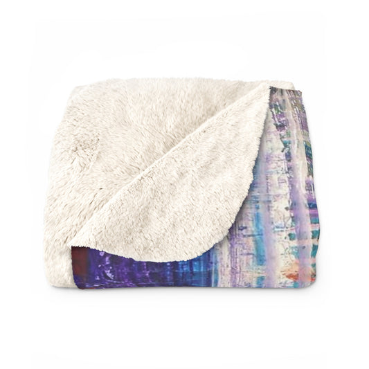 Sherpa Fleece Blanket - art "Breakthrough"
