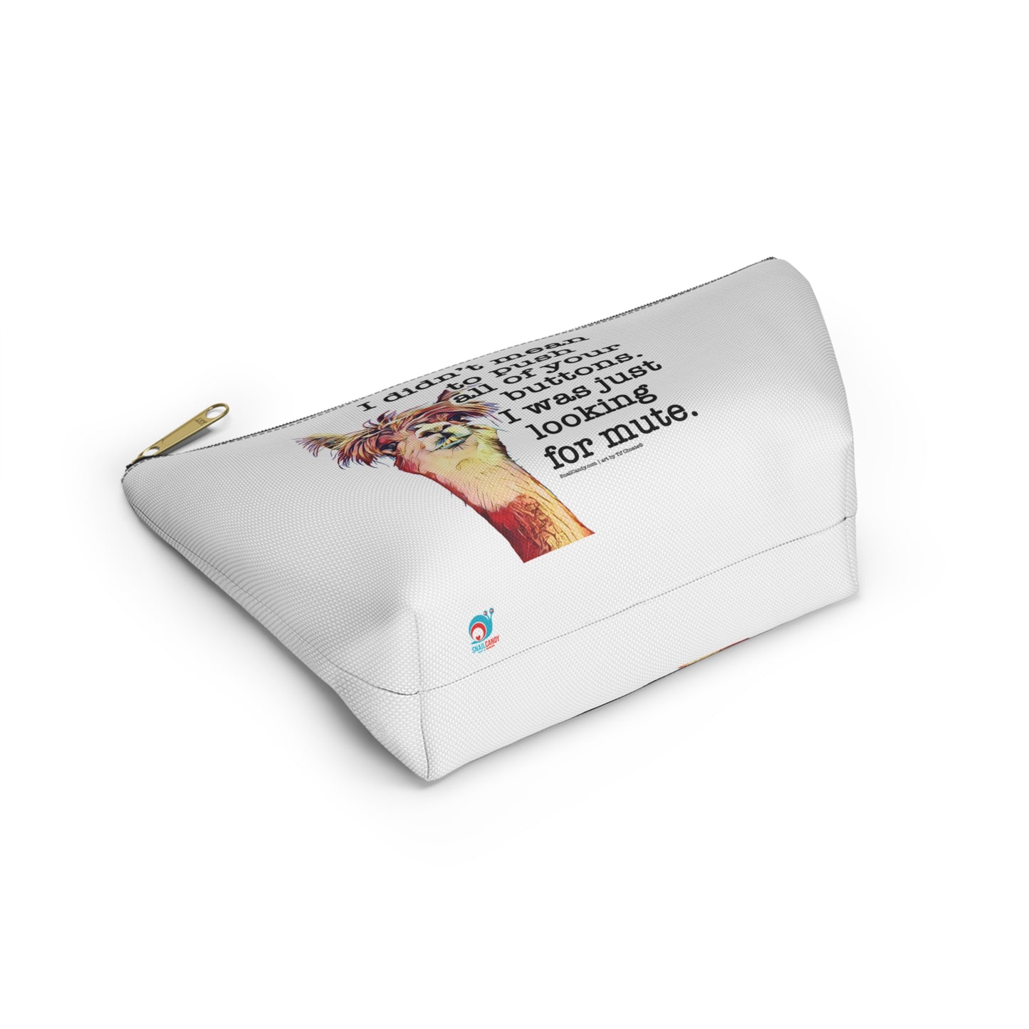 Small travel zipper bag - Funny quote with Llama