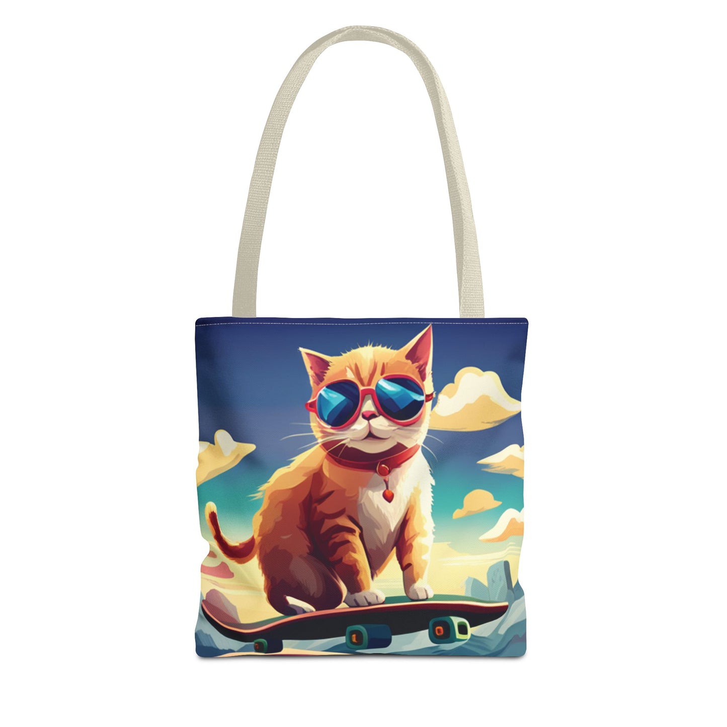 Everything Tote - cat on skateboard