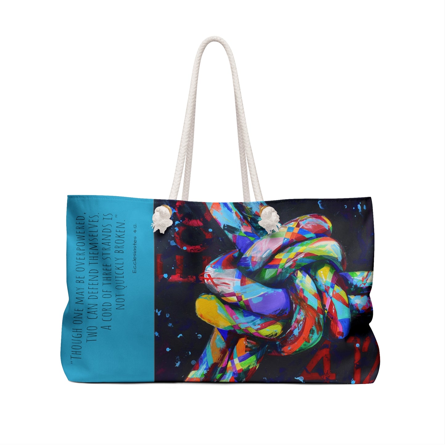 Weekender Bag with art & scripture