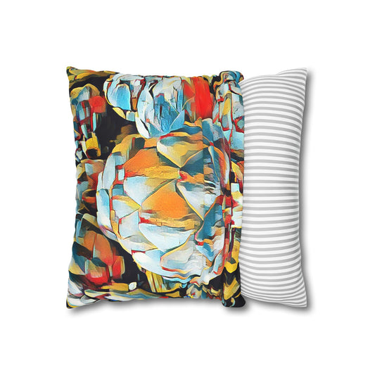 Pillow Case - Faux Suede with artichoke design