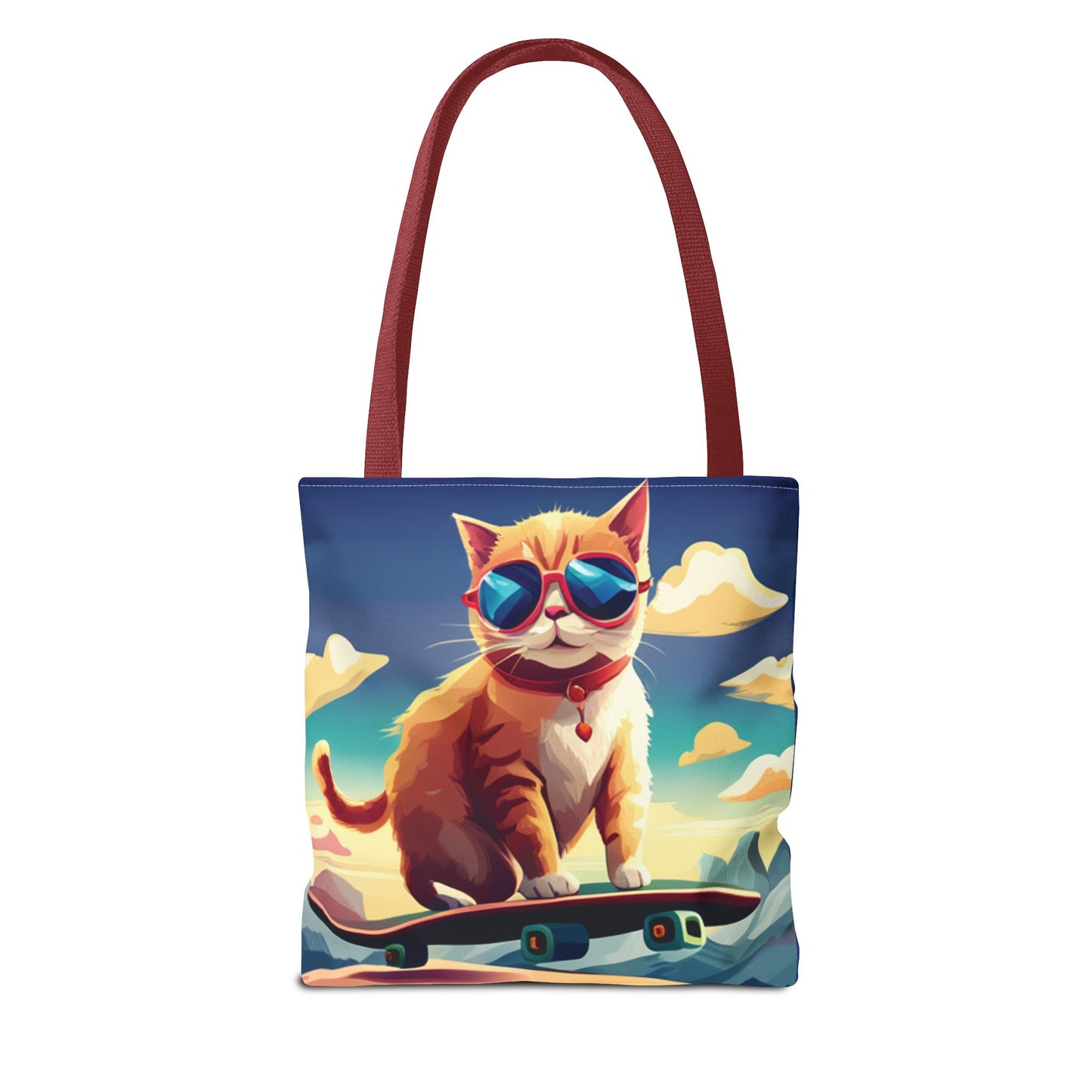 Everything Tote - cat on skateboard