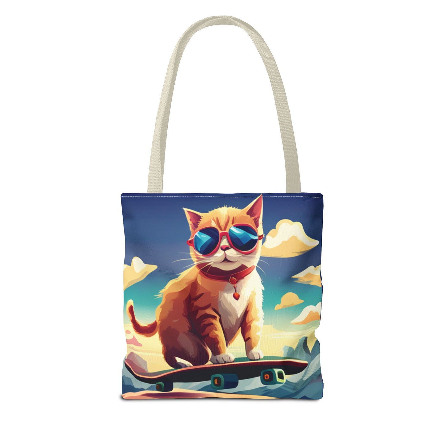 Everything Tote - cat on skateboard