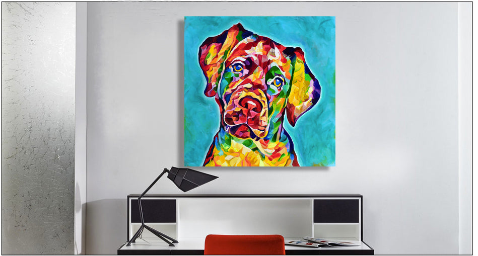 'Do You Love Me', Yellow Labrador portrait