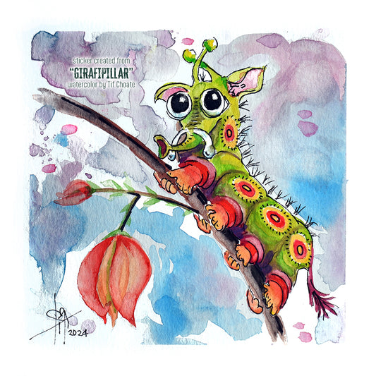 "GIRAFIPILLAR" Sticker