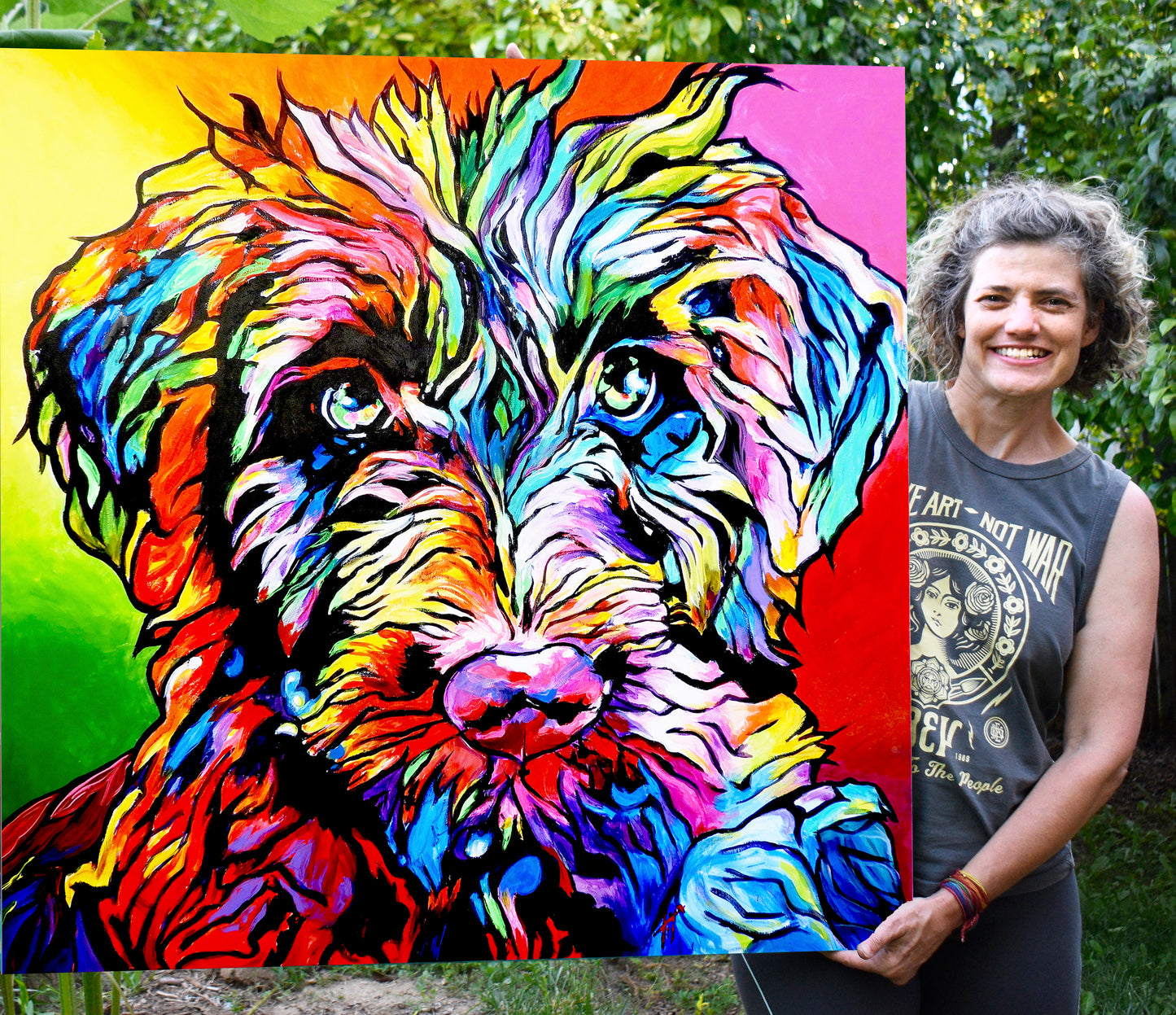 'Grover', Schnauzer portrait
