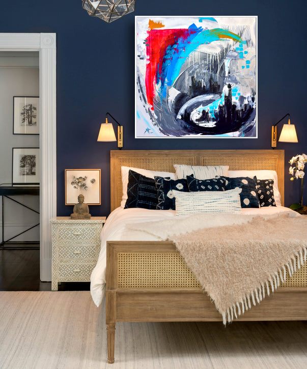'Chicago Tempest', abstract painting
