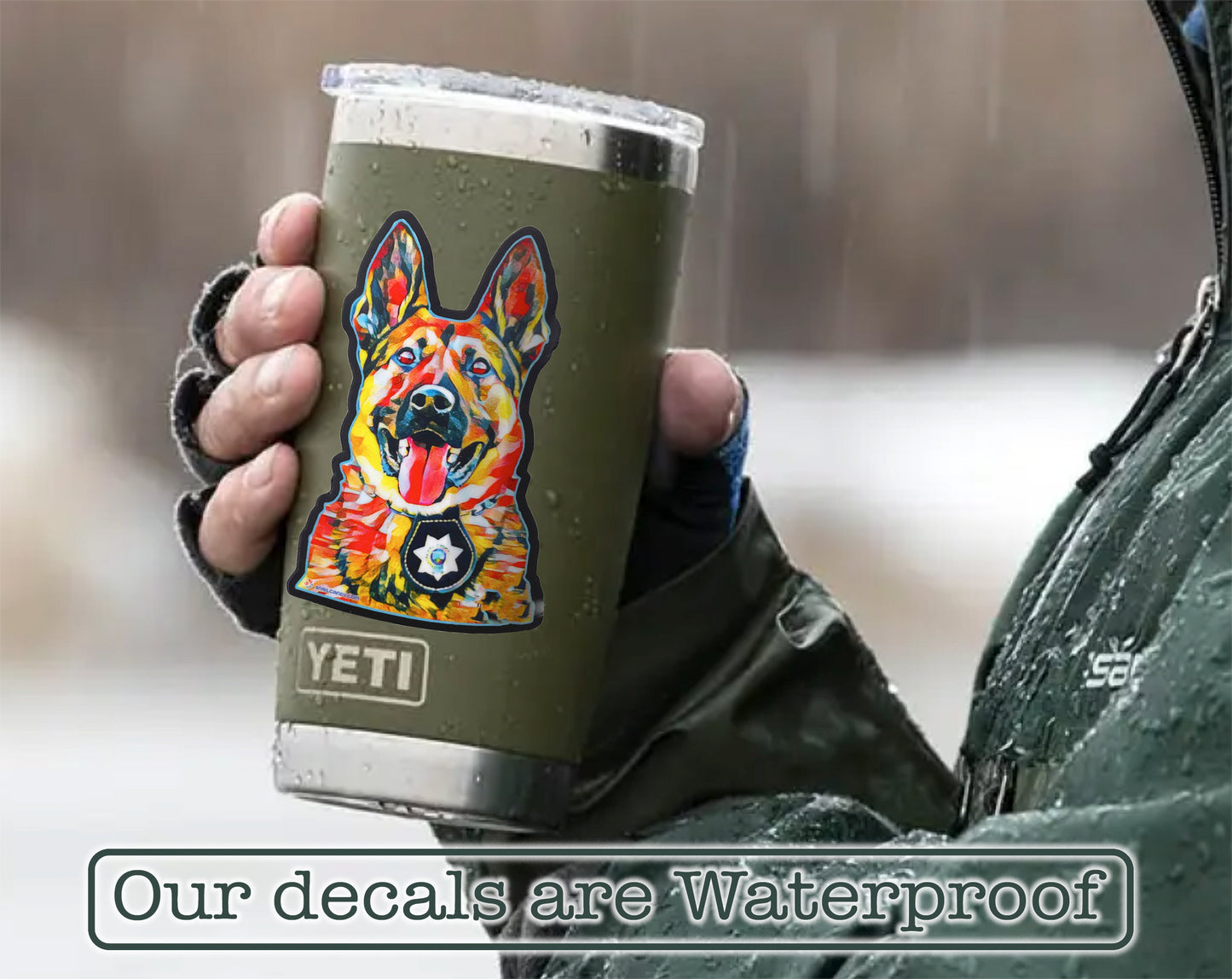 Sticker - K9 Police Dog, German Shepherd