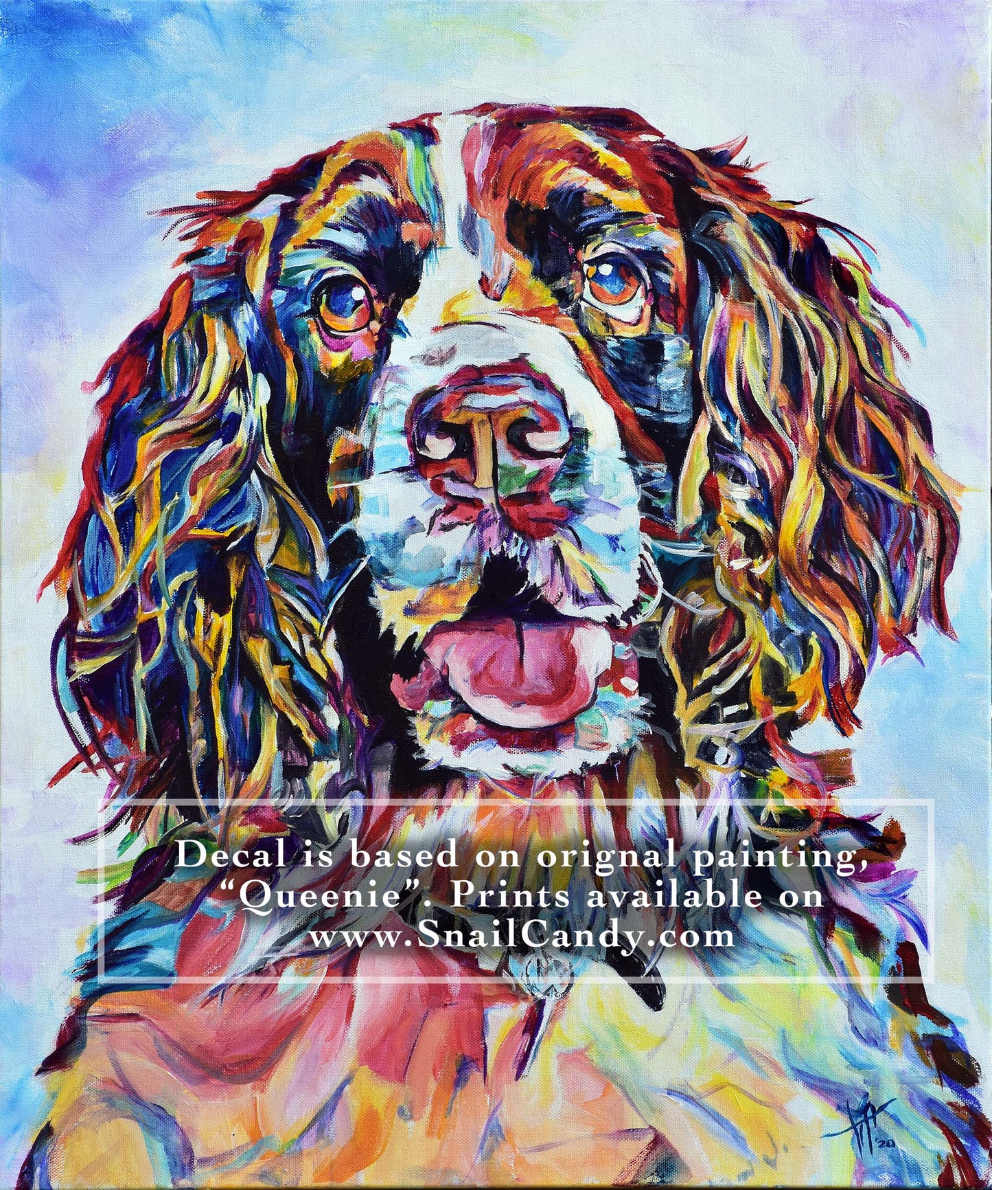 Sticker - Springer Spaniel Dog "Queenie"