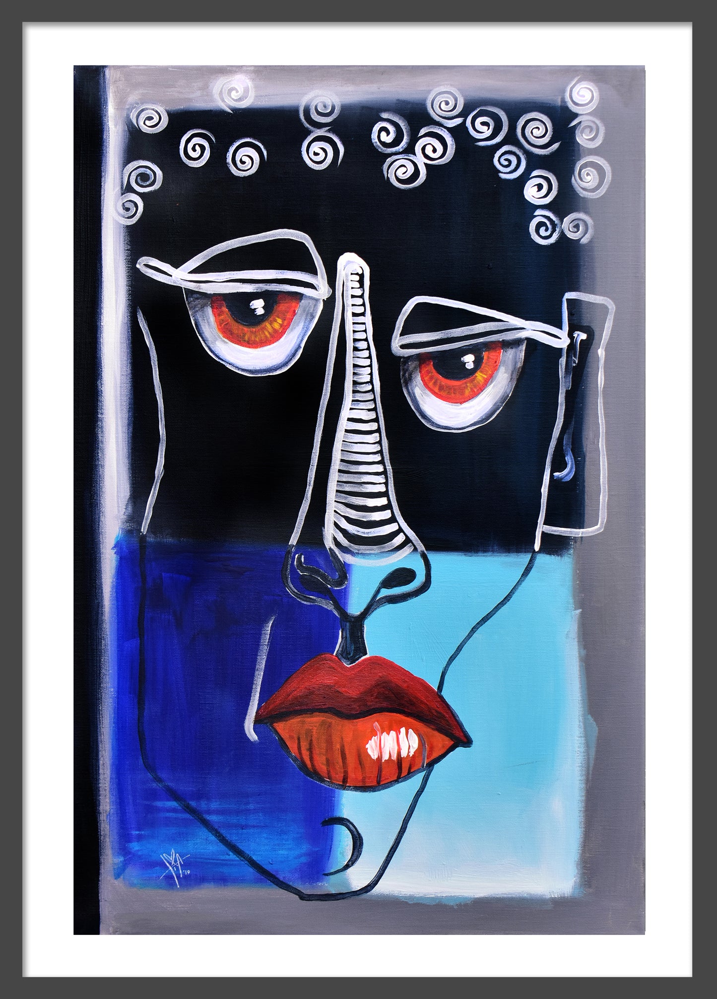 'Roman' 20x30 inch canvas framed