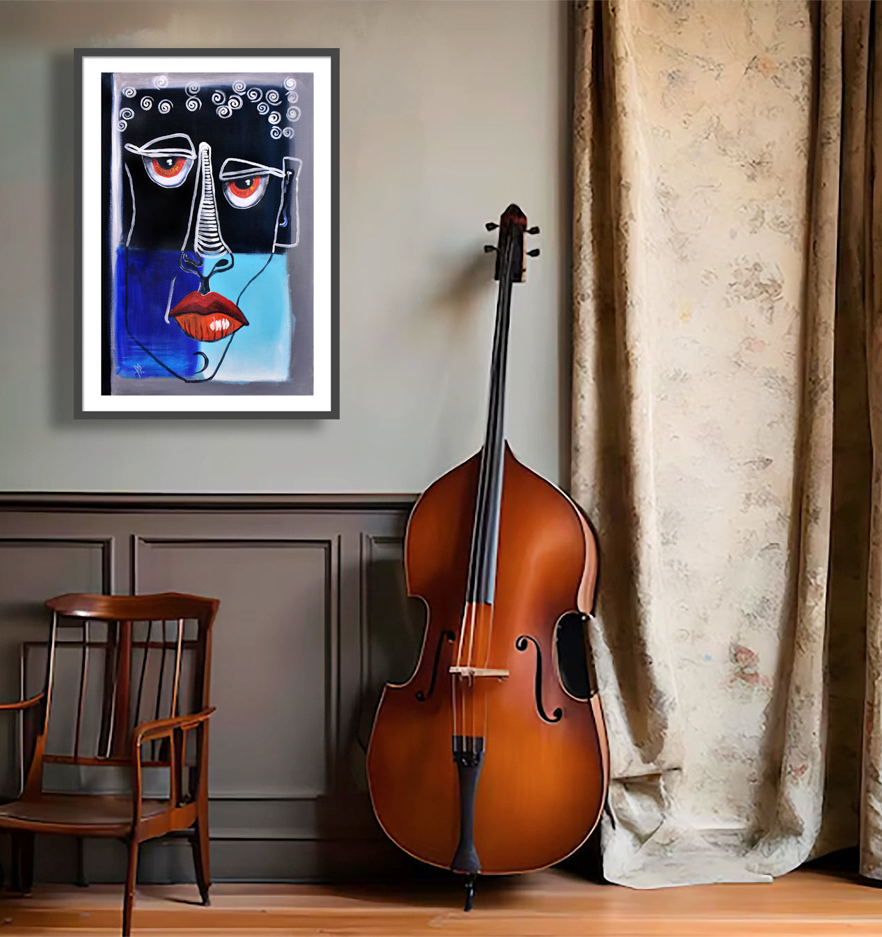'Roman' 20x30 inch canvas framed