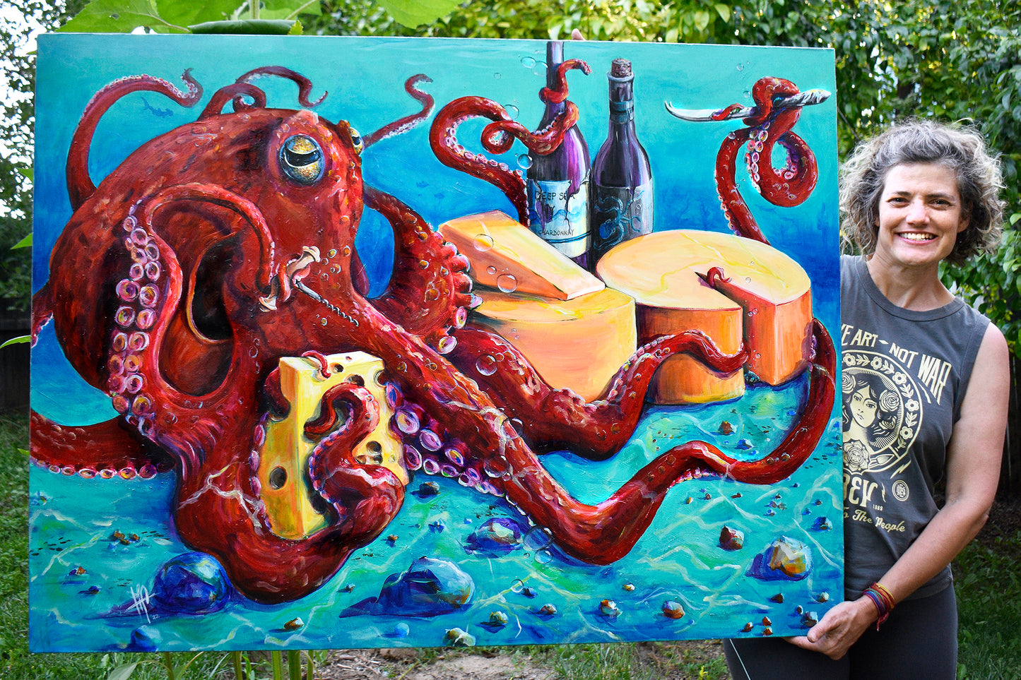 'Still Life with Octopus', original painting