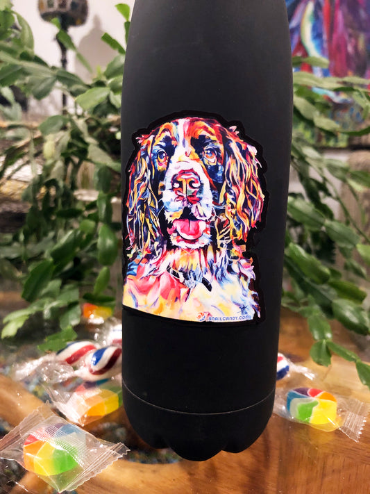 Sticker - Springer Spaniel Dog "Queenie"