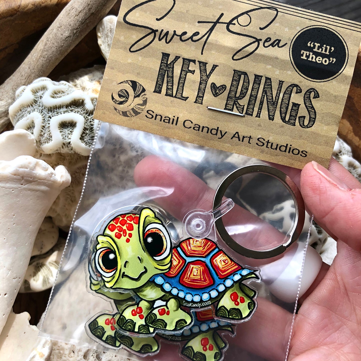 Bag charm - Painted Turtle