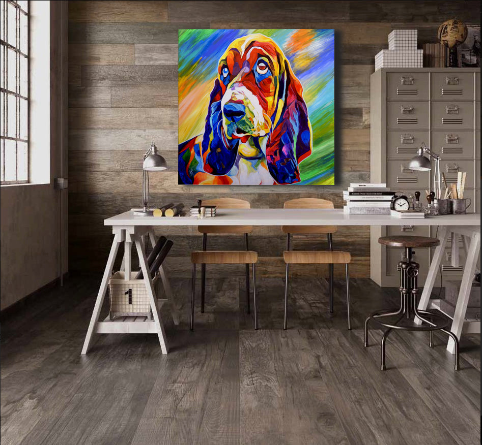 'Walter Fielding, To Be Exact', Basset Hound portrait