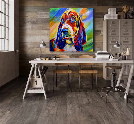 'Walter Fielding, To Be Exact', Basset Hound portrait