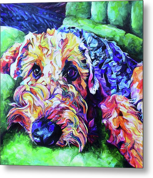 Airdale Dog Portrait - Wall Art Prints