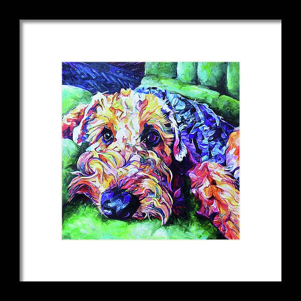 Airdale Dog Portrait - Wall Art Prints
