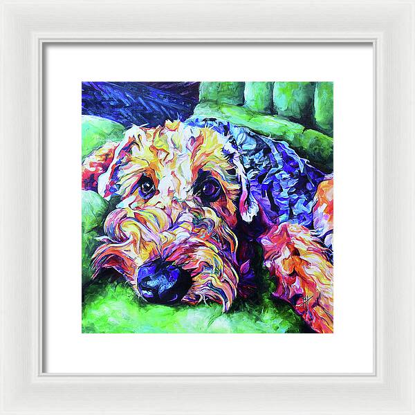 Airdale Dog Portrait - Wall Art Prints