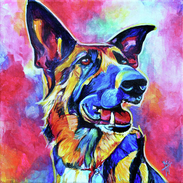 German Shepherd portrait - Wall Art Prints