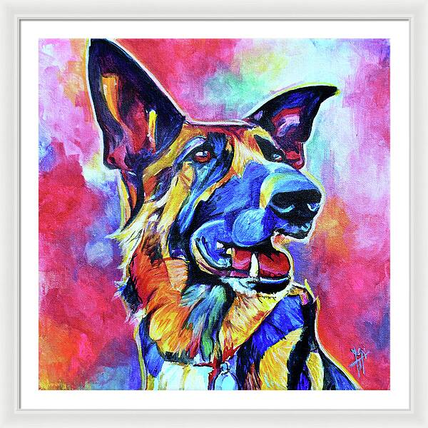 German Shepherd portrait - Wall Art Prints