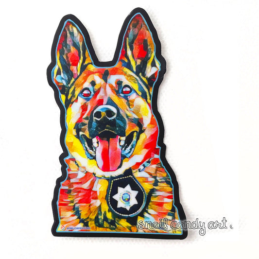 Sticker - K9 Police Dog, German Shepherd
