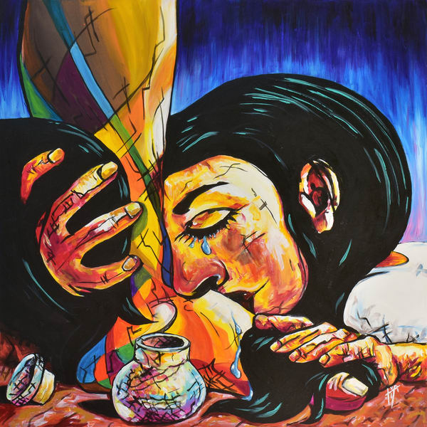 'The Other Mary' 36 x 36 inch, canvas