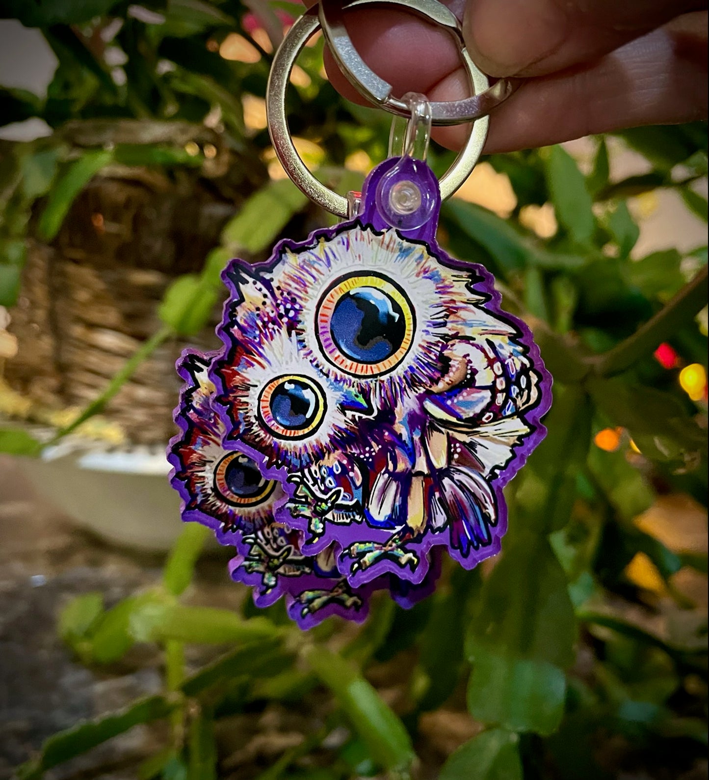 Bag Charm - Flammulated Owl