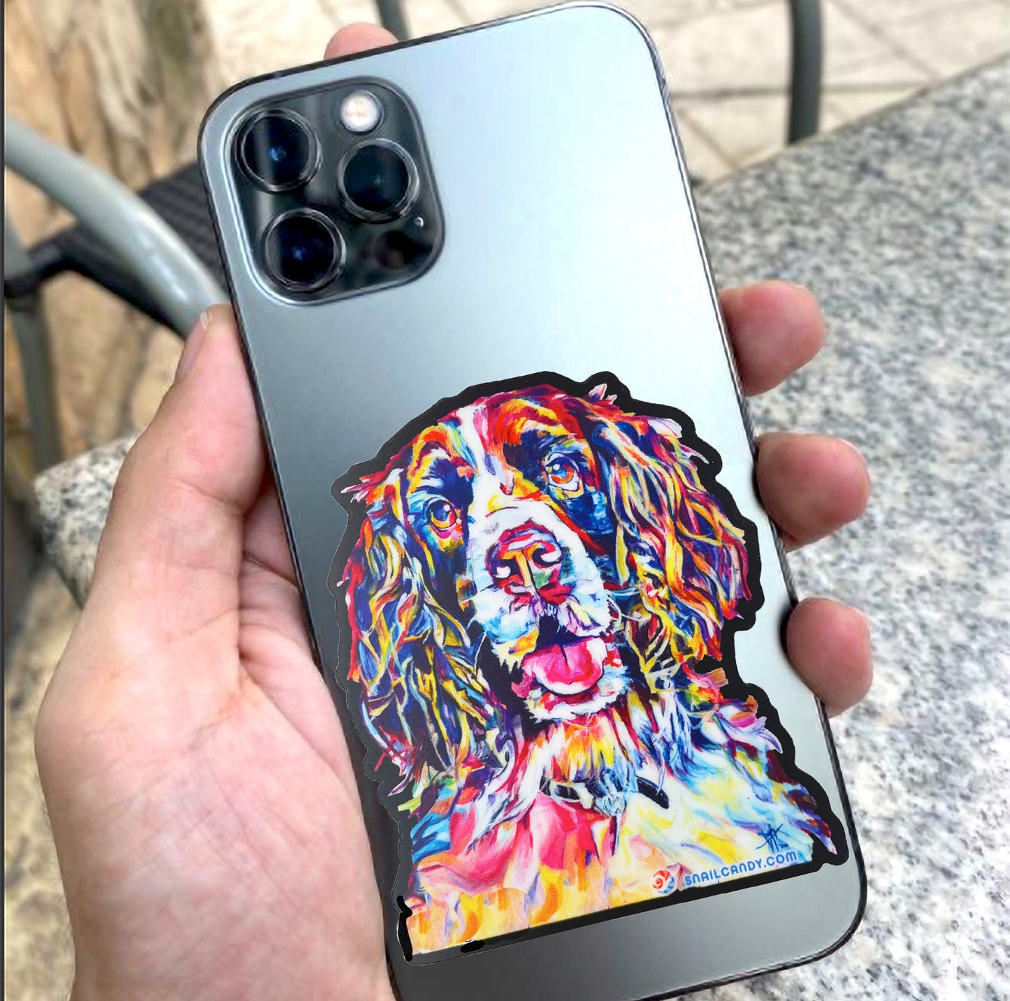 Sticker - Springer Spaniel Dog "Queenie"