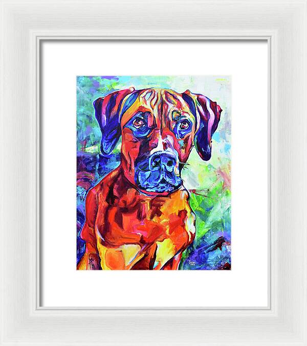 Rhodesian Ridgeback Dog Portrait - Wall Art Prints