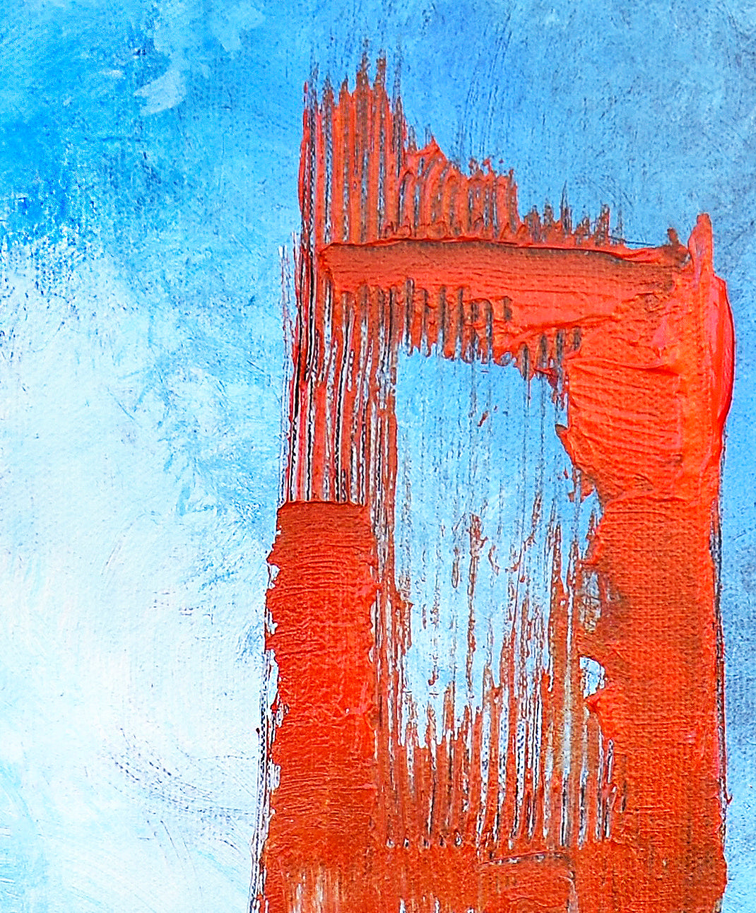 'You Don't Always Have to Follow the Signs', of Sky And... series, original painting