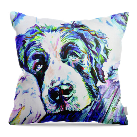 St.Bernard dog Throw Pillow