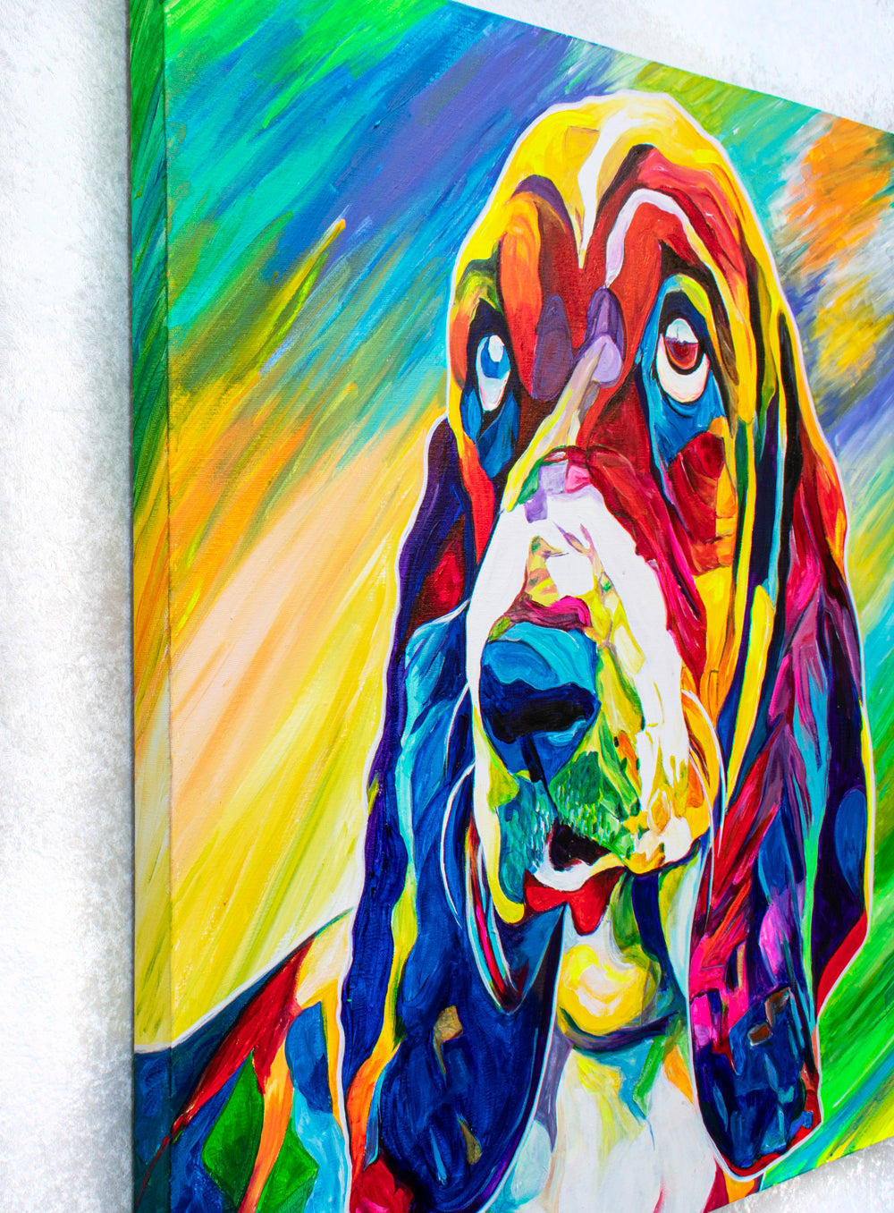 'Walter Fielding, To Be Exact', Basset Hound portrait