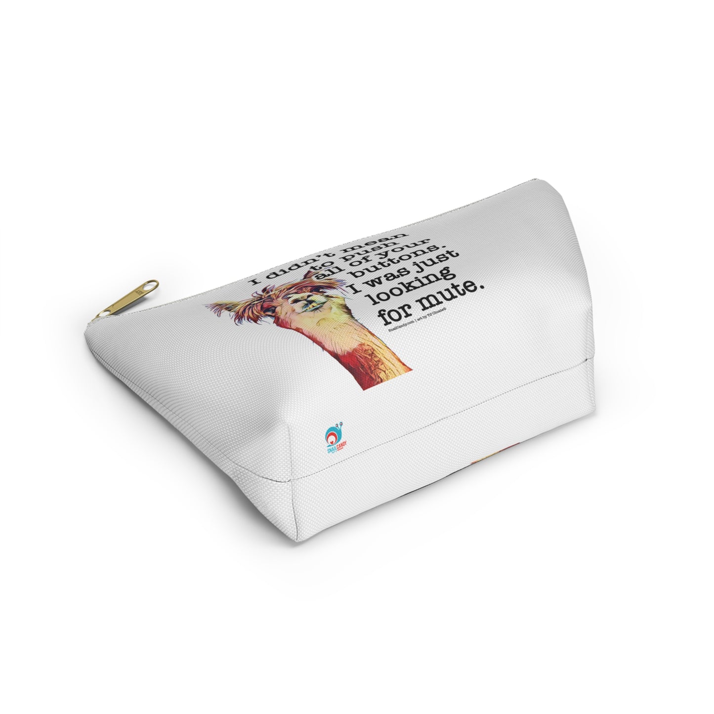 Small travel zipper bag - Funny quote with Llama