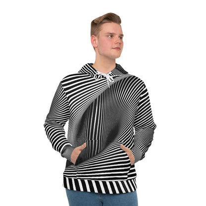 Hoodie with BW Optical Illusion