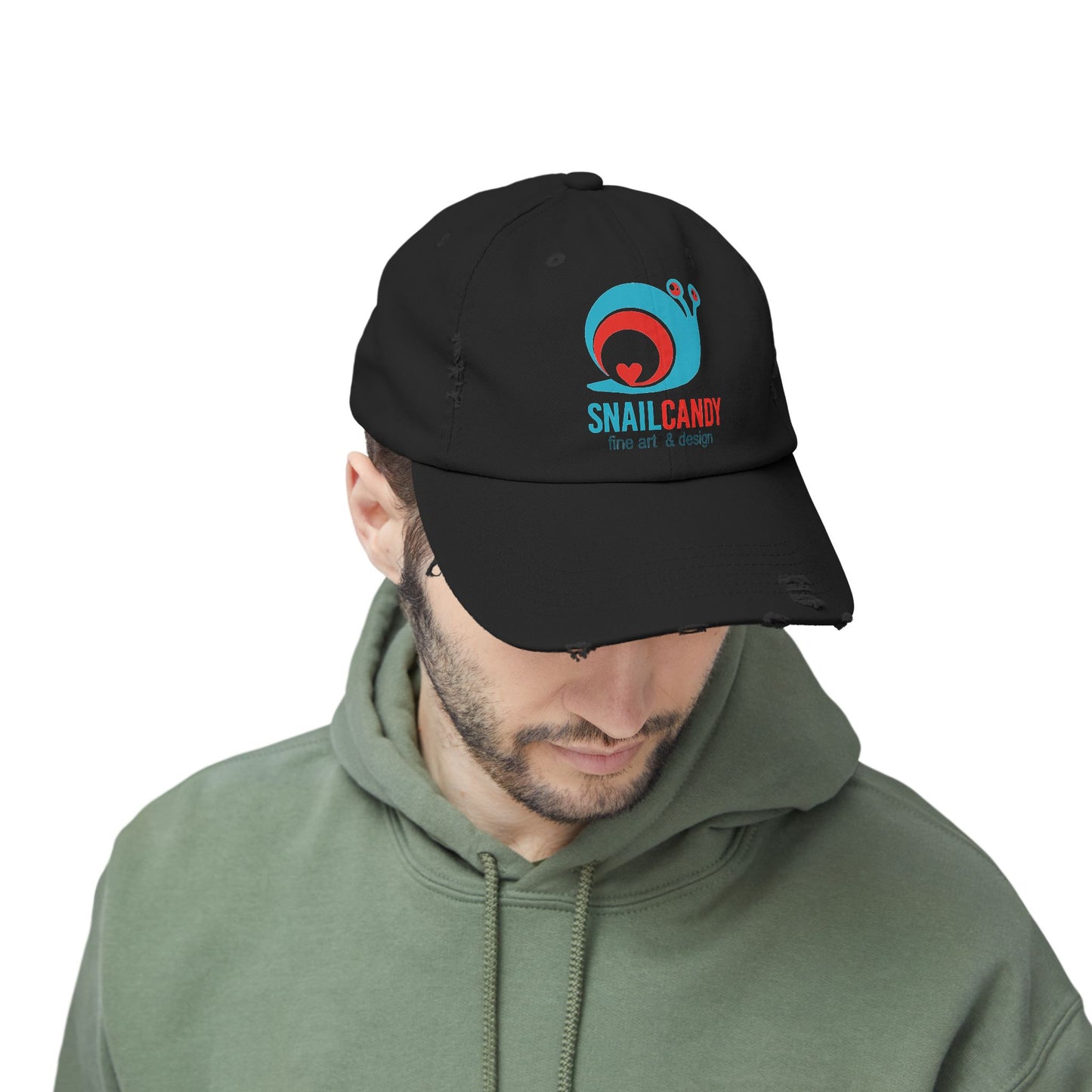 Rugged Ball Cap with SnailCandy Design