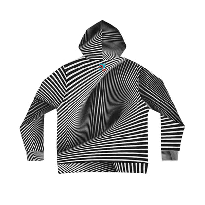 Hoodie with BW Optical Illusion