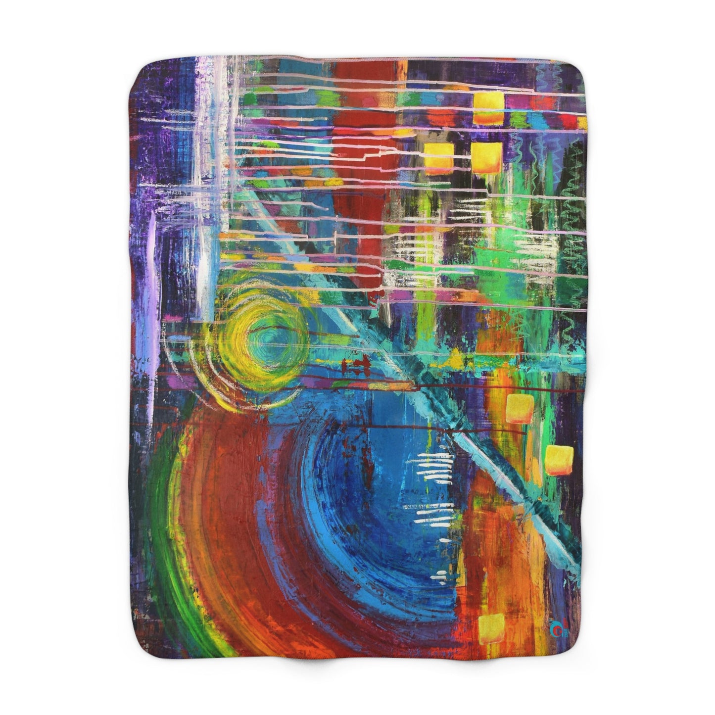 Sherpa Fleece Blanket - art "Breakthrough"