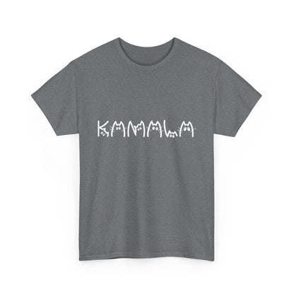 Kamala Cat T-shirts [ S - 5XL] WHITE writing