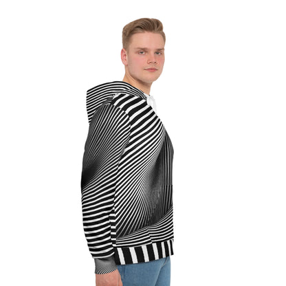 Hoodie with BW Optical Illusion