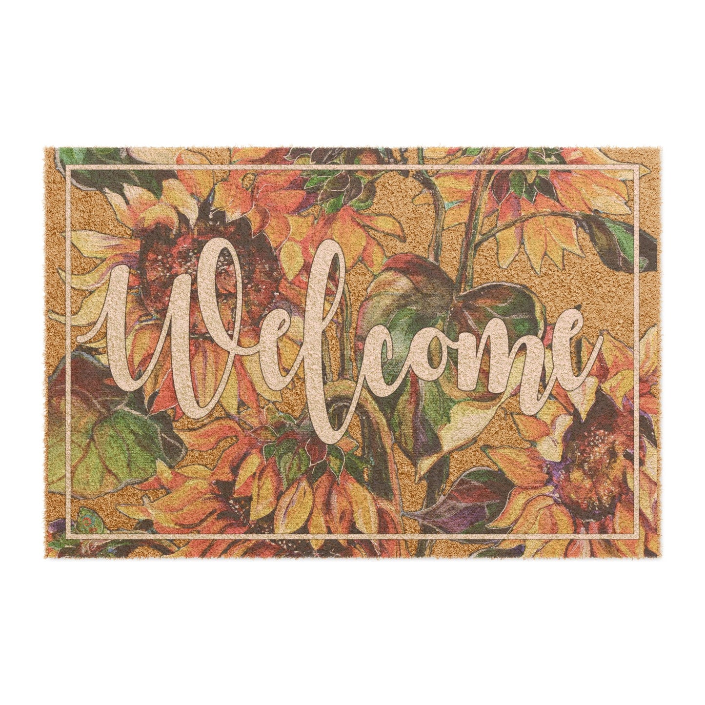 Doormat with Sunflowers