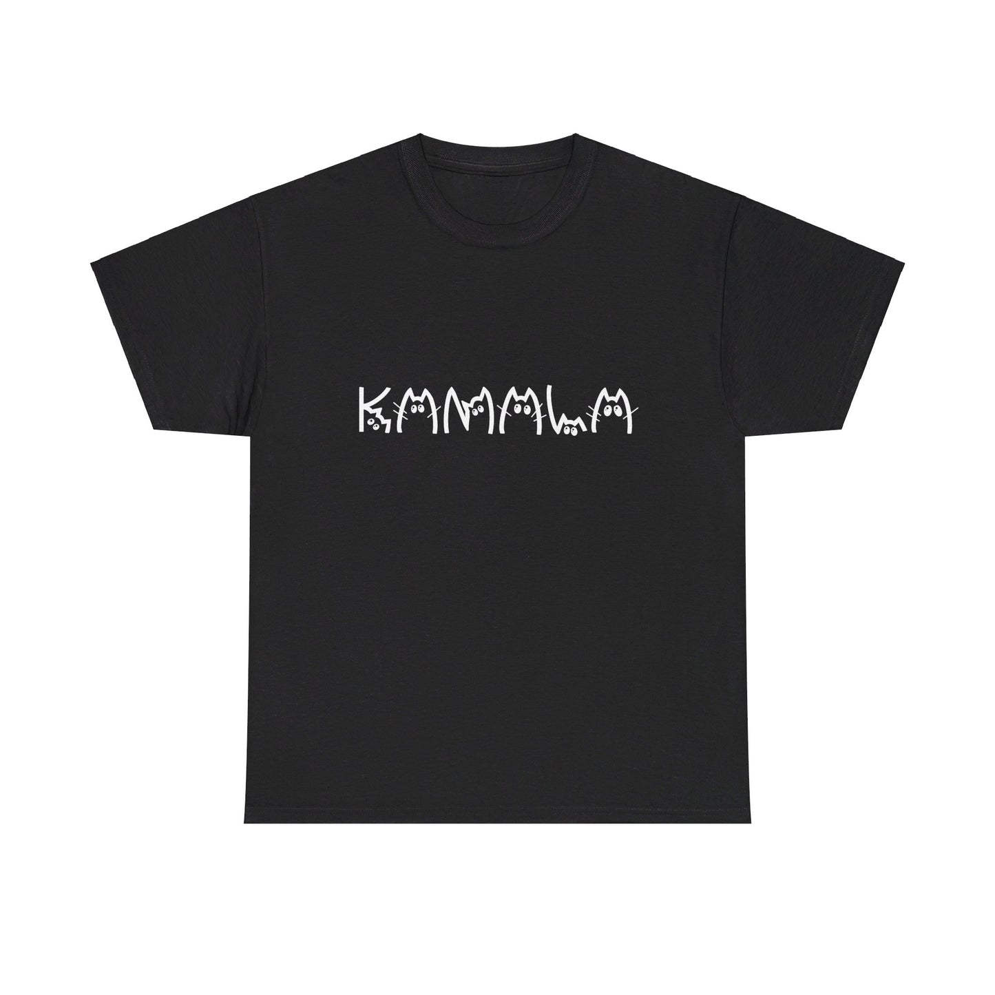 Kamala Cat T-shirts [ S - 5XL] WHITE writing