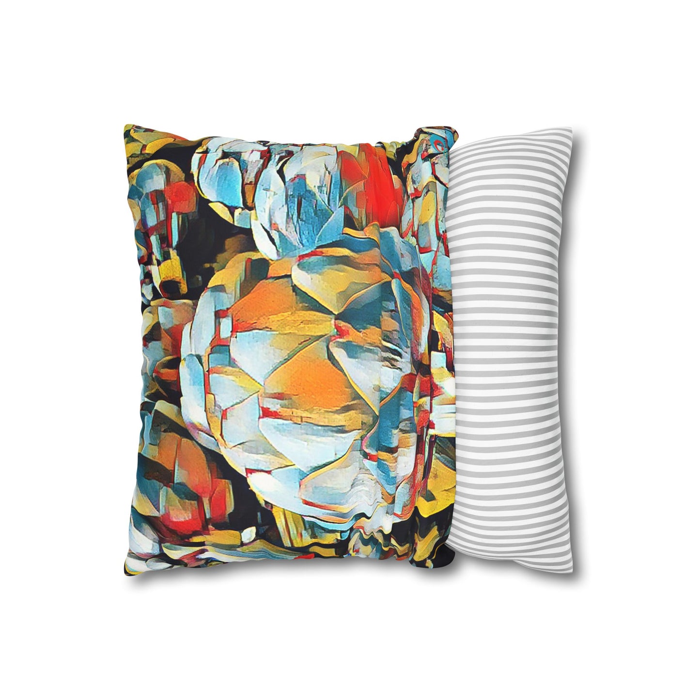 Pillow Case - Faux Suede with artichoke design