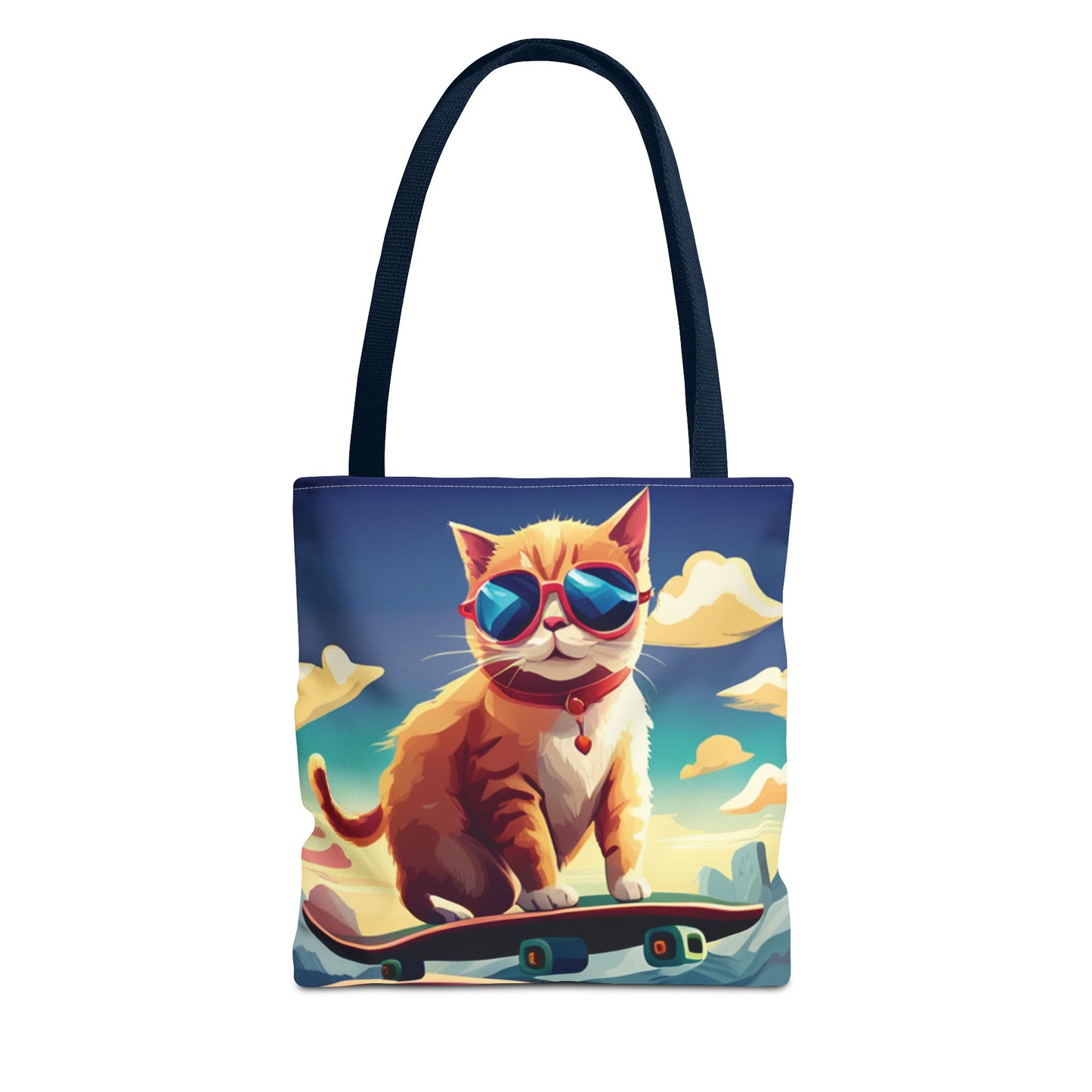 Everything Tote - cat on skateboard