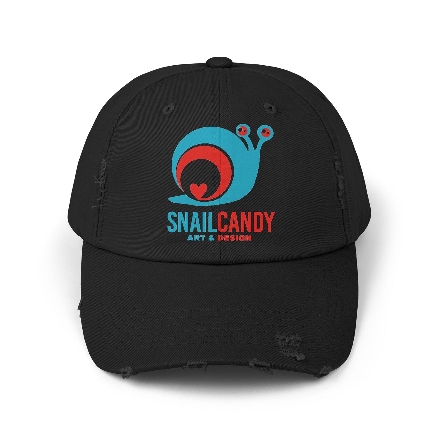 Rugged Ball Cap with SnailCandy Design