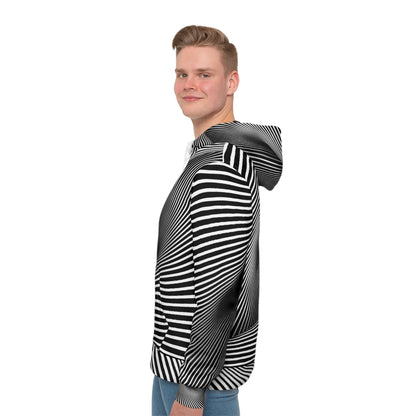 Hoodie with BW Optical Illusion