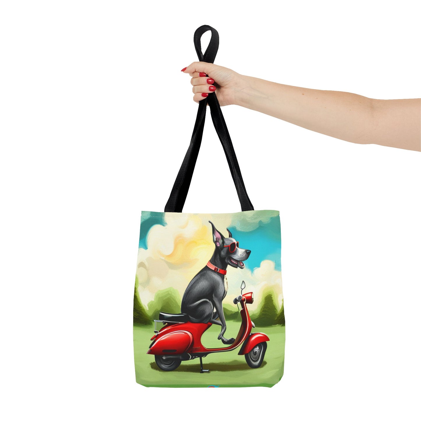 Everything Tote,  'Cruisin' Pup' art