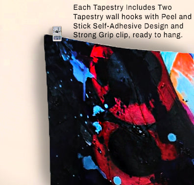 '3 Fold Cord' Vibrant Knotted Art Tapestry